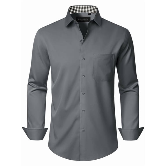 sogami Mens Wrinkle Free Dress Shirts Stretch Business Button Up Formal Shirt