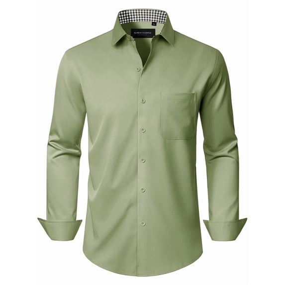 sogami Mens Wrinkle Free Dress Shirts Stretch Business Button Up Formal Shirt