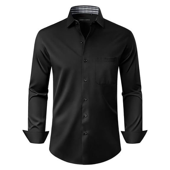 sogami Mens Wrinkle Free Dress Shirts Stretch Business Button Up Formal Shirt