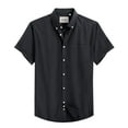thumbnail image 1 of sogami Short Sleeve Oxford Shirts for Men Button Down Shirt with Pocket, 1 of 7