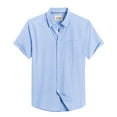 thumbnail image 1 of sogami Short Sleeve Oxford Shirts for Men Button Down Shirt with Pocket, 1 of 7