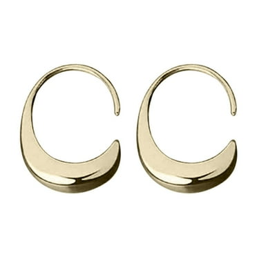 solacol 14K Gold Hoop Earrings for Women Real Gold Earrings for Women Jewelry Earrings Plated Sterling Rings Thick 14K Gold Teardrop Trendy Drop Dangle Womens Earrings