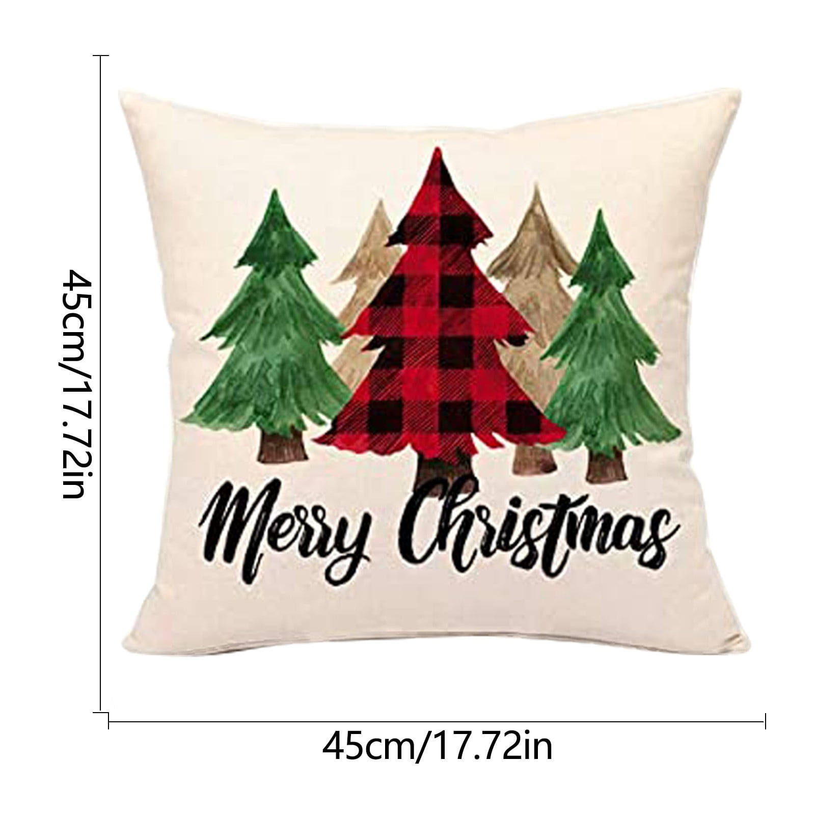 solacol 18 X 18 Pillow Covers Set of 4 Christmas Decoration Pillow
