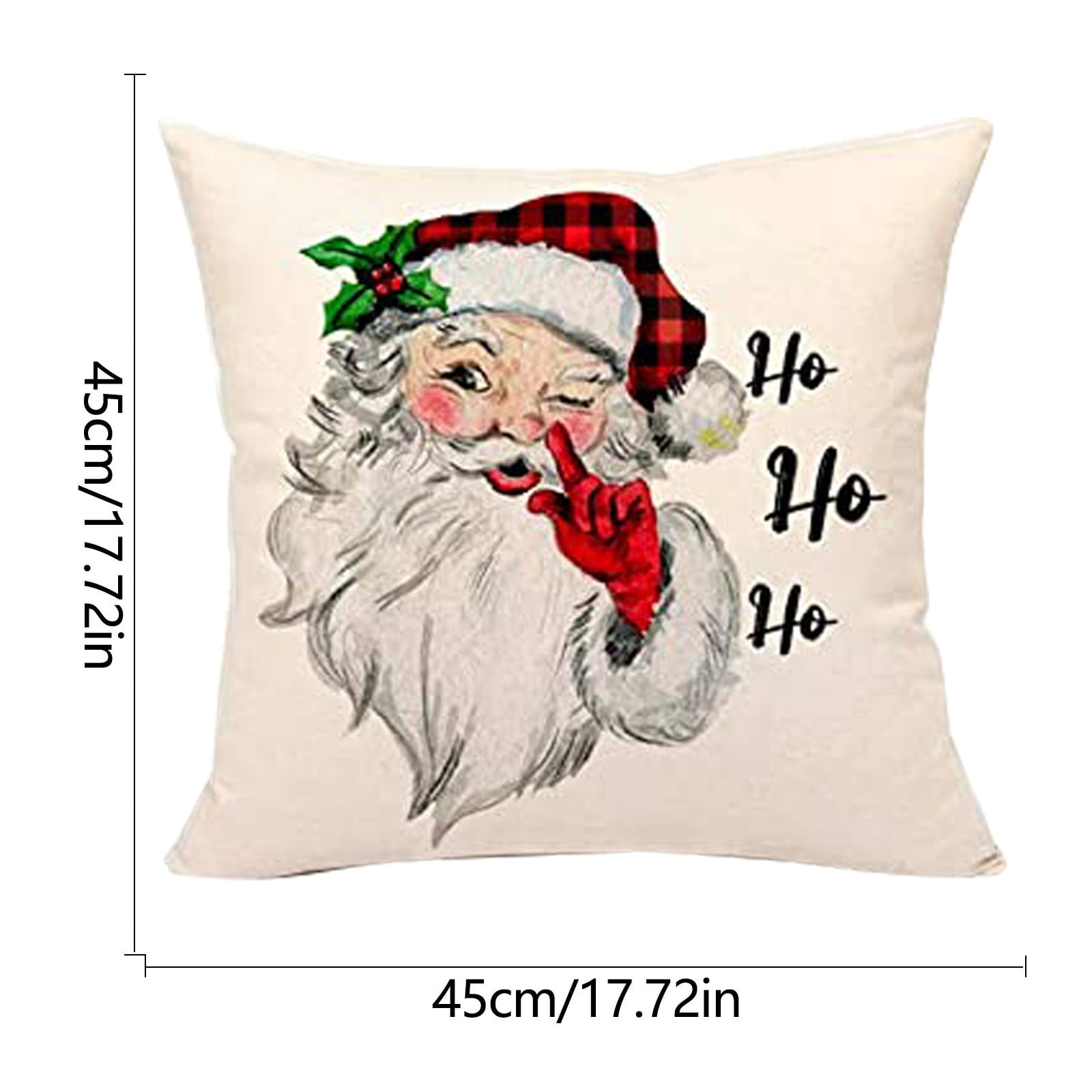 solacol 18 X 18 Pillow Covers Set of 4 Christmas Decoration Pillow