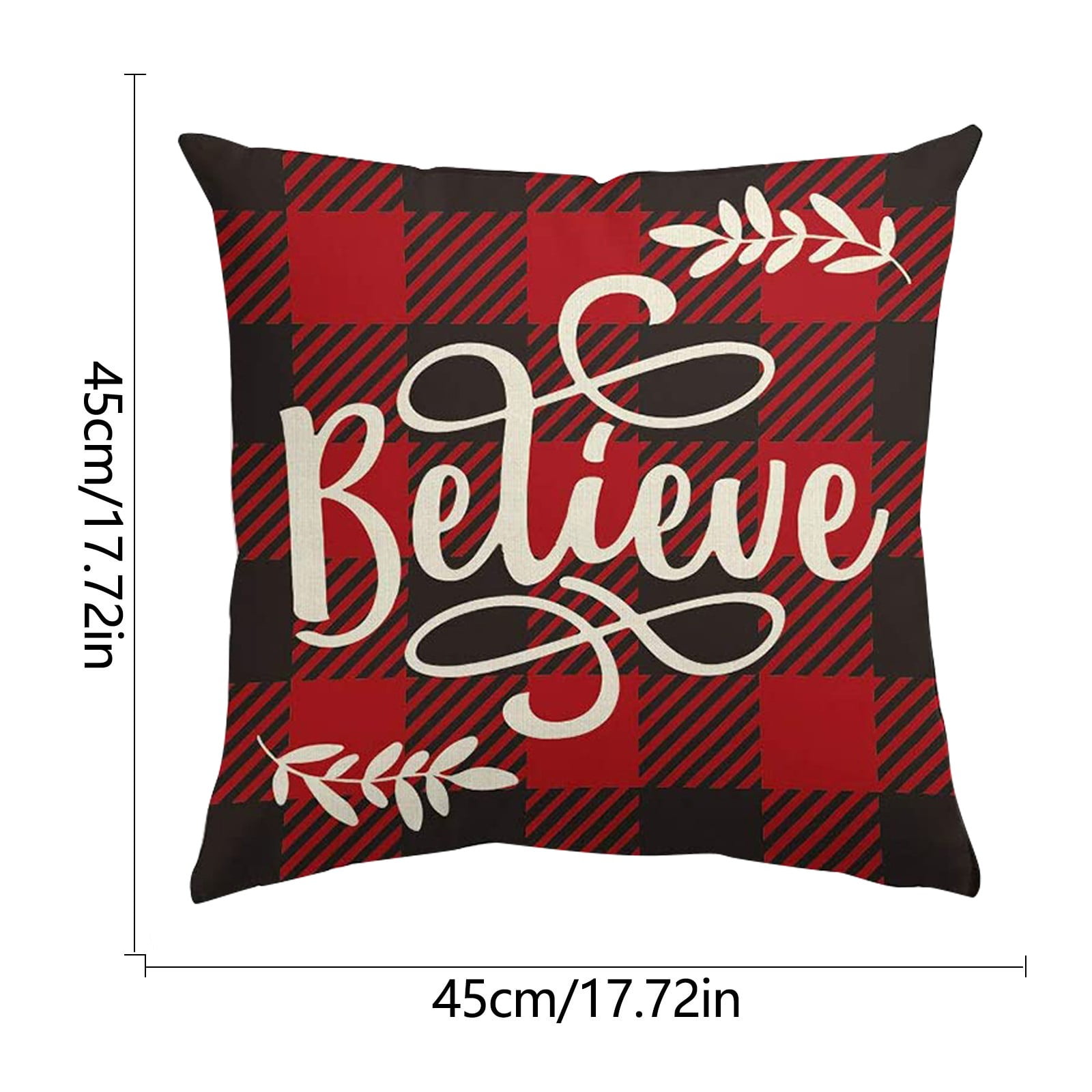 solacol 18 X 18 Pillow Covers Set of 4 Christmas Decoration Pillow