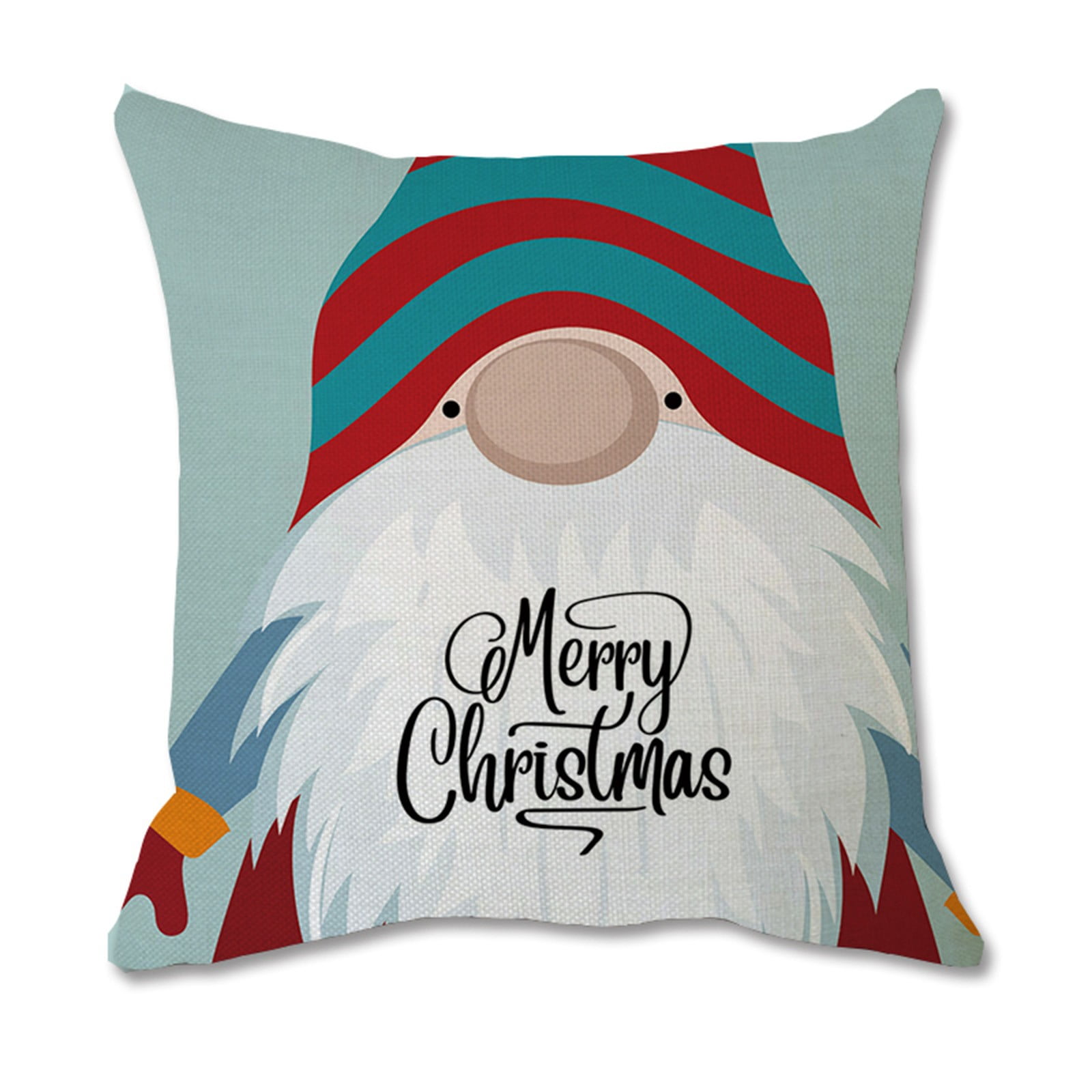 solacol 18 X 18 Pillow Covers Set of 4 Christmas Ornaments Faceless