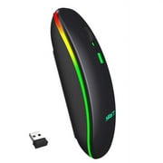 solacol 2.4G Wireless Bluetooth Mode Gaming Mouse Backlit 1600DPI For PC Laptop