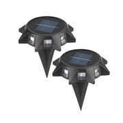 solacol 2PCS LED Solar Lights Underground Buried Garden Roadway Outdoor Wall Lamp LED Solar Lights