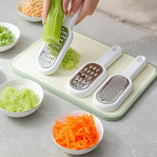 Vegetable Slicer 3 in 1 with Three Nozzles Stainless Steel Kitchen Grater  Manual Grater for Korean Carrots Stainless Steel Vegetable Grater Carrot