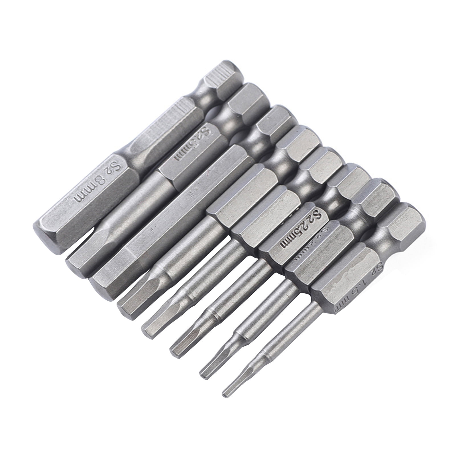 solacol Allen Wrench Screwdriver Set 8Pcs Steel Hexagon Bit