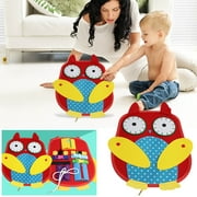 solacol Baby Early Education Learning Board Kindergarten Dressing and Buckling Exercise Board