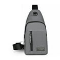 thumbnail image 1 of solacol Backpack with Usb Charging Port Strap Bag Crossbody Backpack with Usb Hole with Headphone Hole Strap Backpack Hiking Backpack Multipurpose Crossbody Chest Bag, 1 of 12