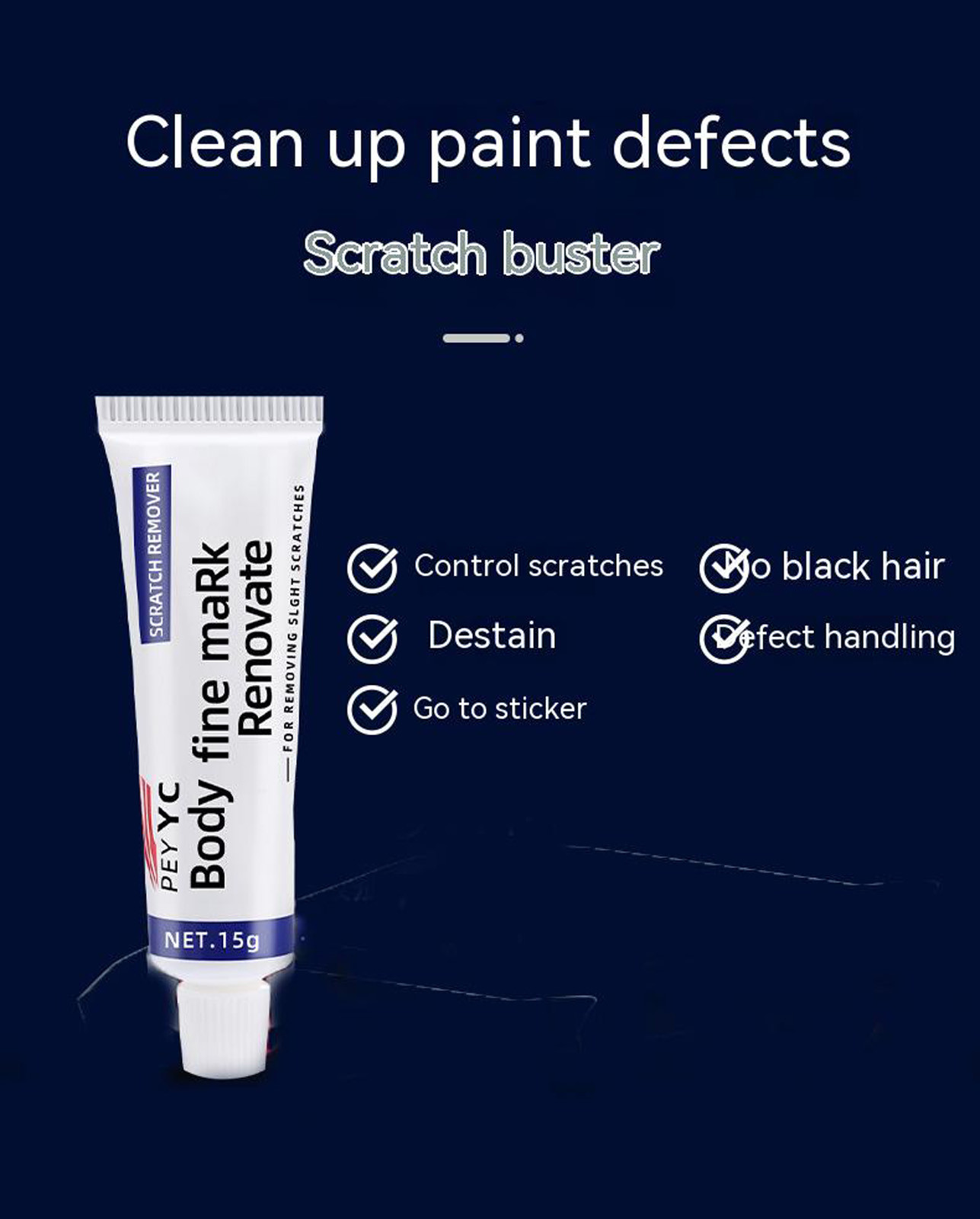 solacol Black Car Paint Scratch Repair Scratch Removal and Grinding Repair  Agent for Automotive Paint Scratches Repair Agent Scratch Repair Wax for  Automotive Polishing Wax 