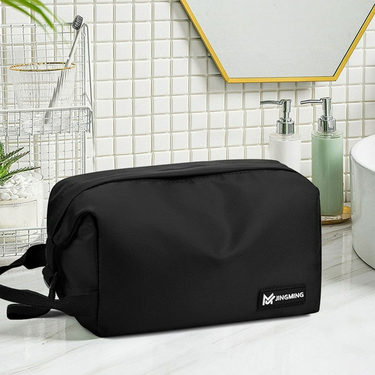 solacol Black Gift Bags with Handles Travel Toiletry Bag for Women