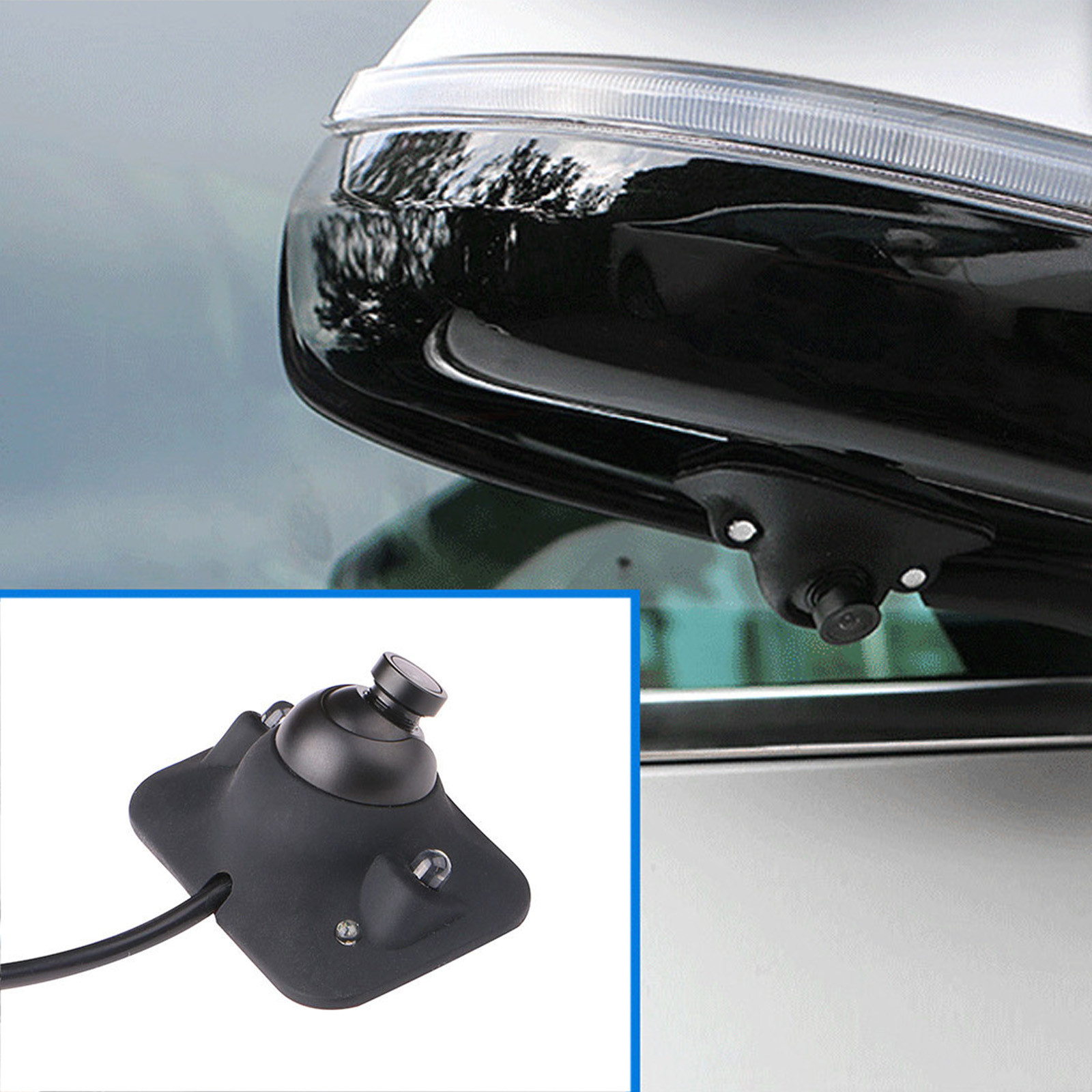 solacol Car Cameras with Night Vision Front and Rear Vehicle BlindSpot Hd Video Camera Non