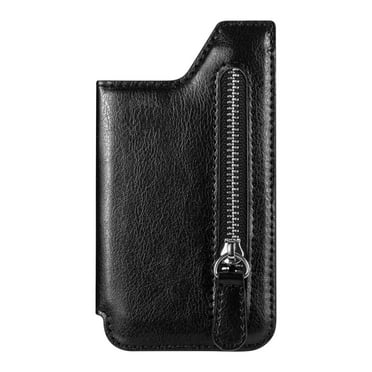 solacol Card Holder for Phone Case Stick on Multifunctional Adhesive Phone Wallet Card Holder,Mobile Phone Card Case, Card Cover, Multiple Card Holder, Zipper, Hand Back Sticker
