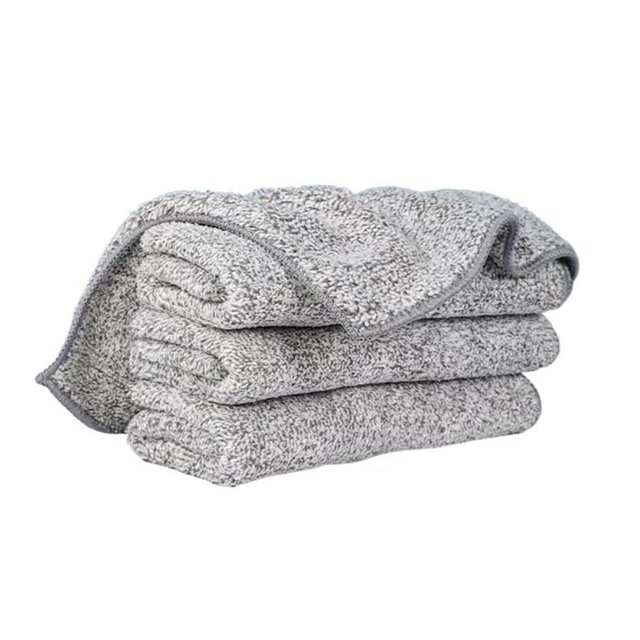 solacol Charcoal Towel Household Waterabsorbent Soft Nonshedding Lint