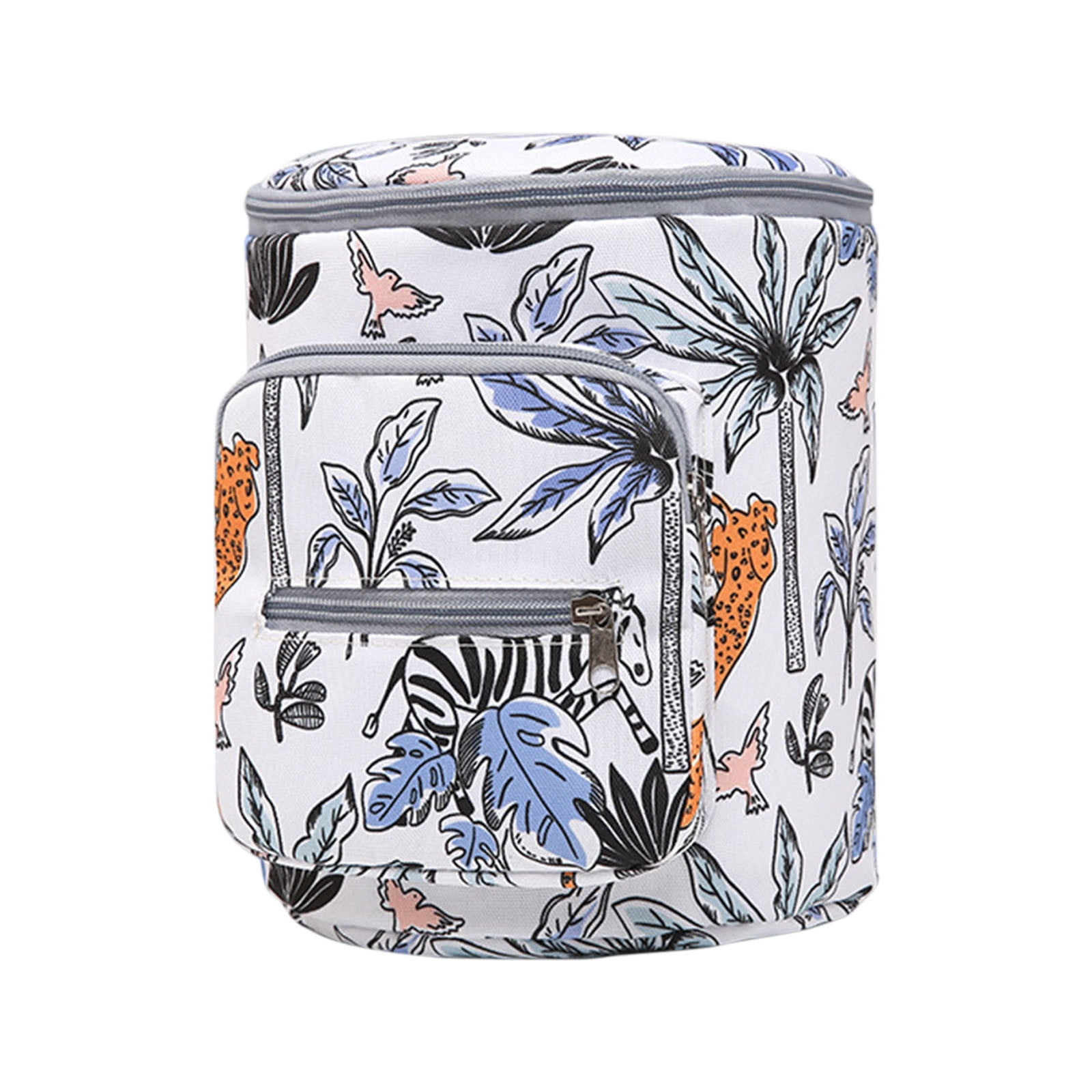 solacol Cloth Storage Bags with Zipper Cylinder Stroller Bag, Stroller