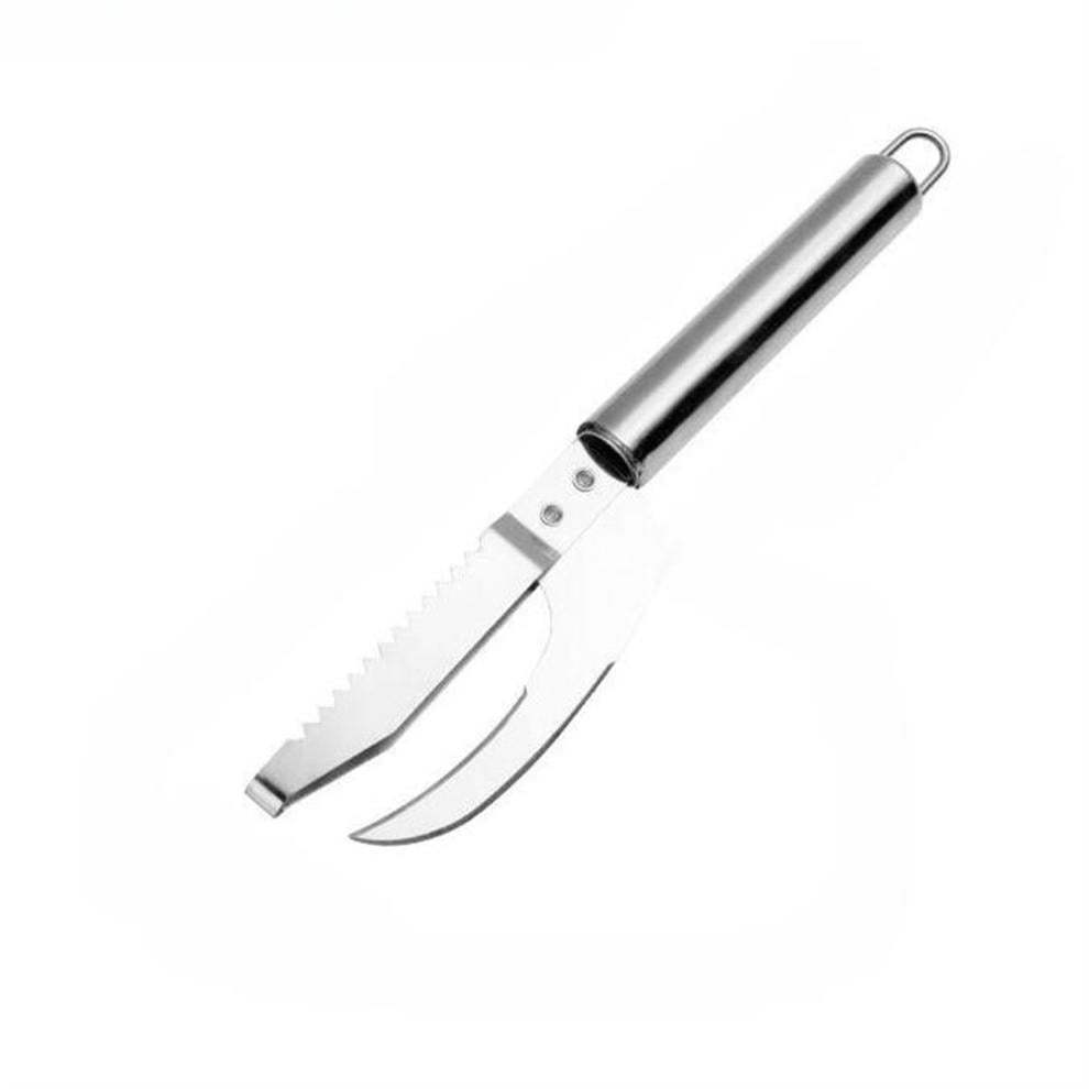 solacol Fish Scale Knife Cut Scrape Dig 3-in-1 Tool, Stainless Steel ...
