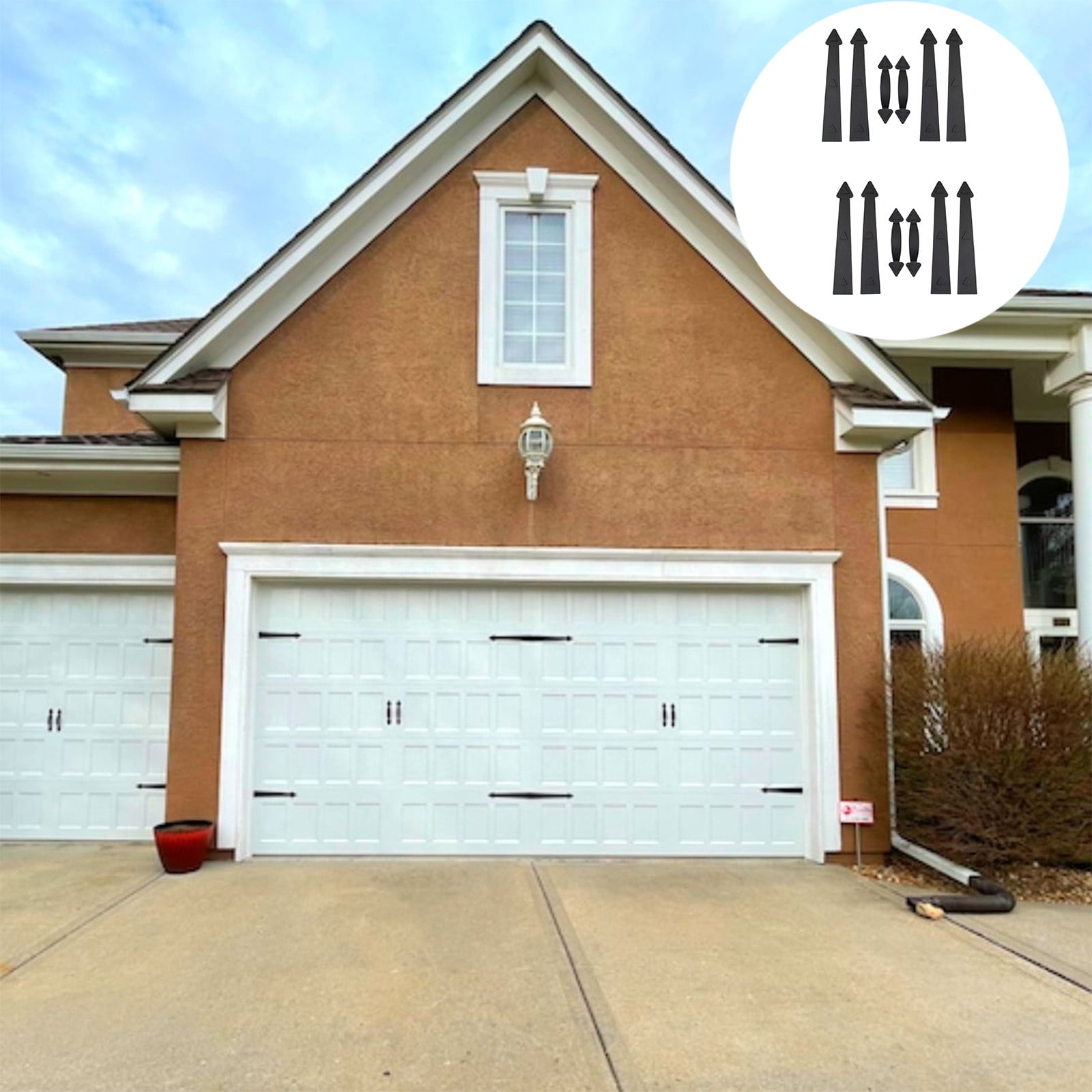 solacol Garage Door Decorative Hardware Essential Garage Door Accents 6Pc