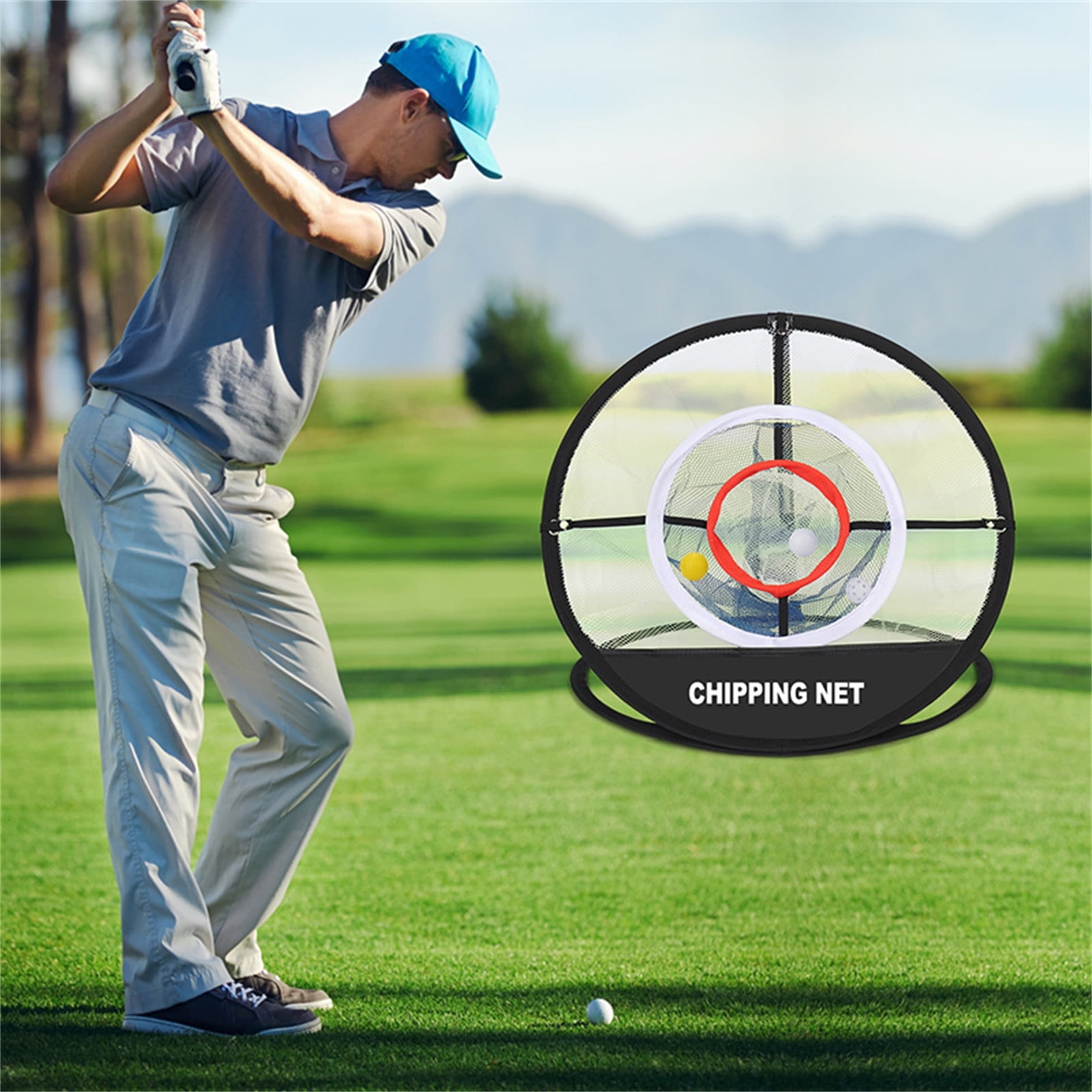 solacol Golf Practice Nets for Backyard Golf Portable Club Cutting