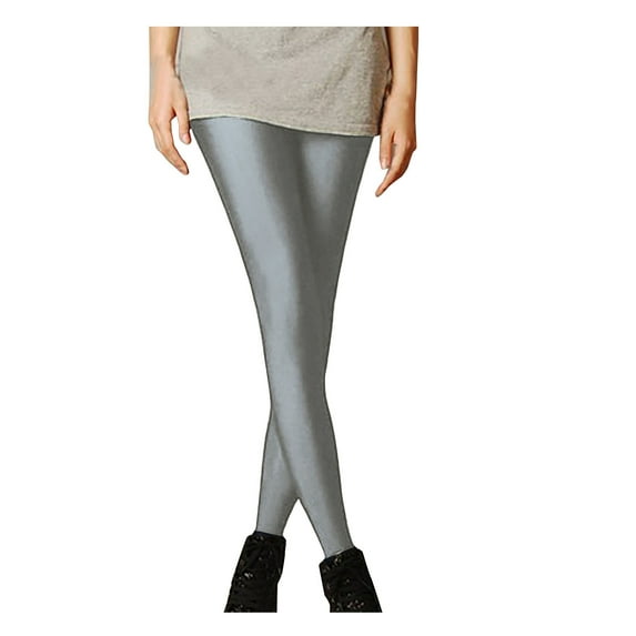 solacol Gym Leggings Women Womens Elastic Cropped Trousers Slimming Candy Color Fluorescent Leggings