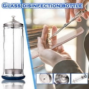 solacol Hairdressing Tools Glass Sterilization Bottle with Stainless Steel Cap