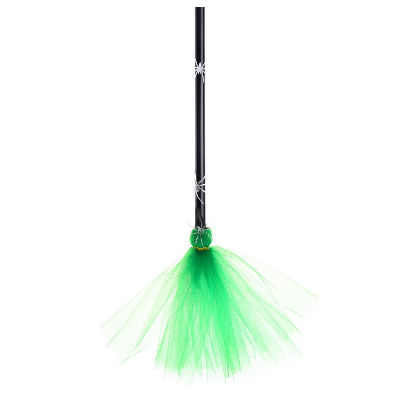 solacol Halloween Decorative Brooms Party Spider Prop Glowing