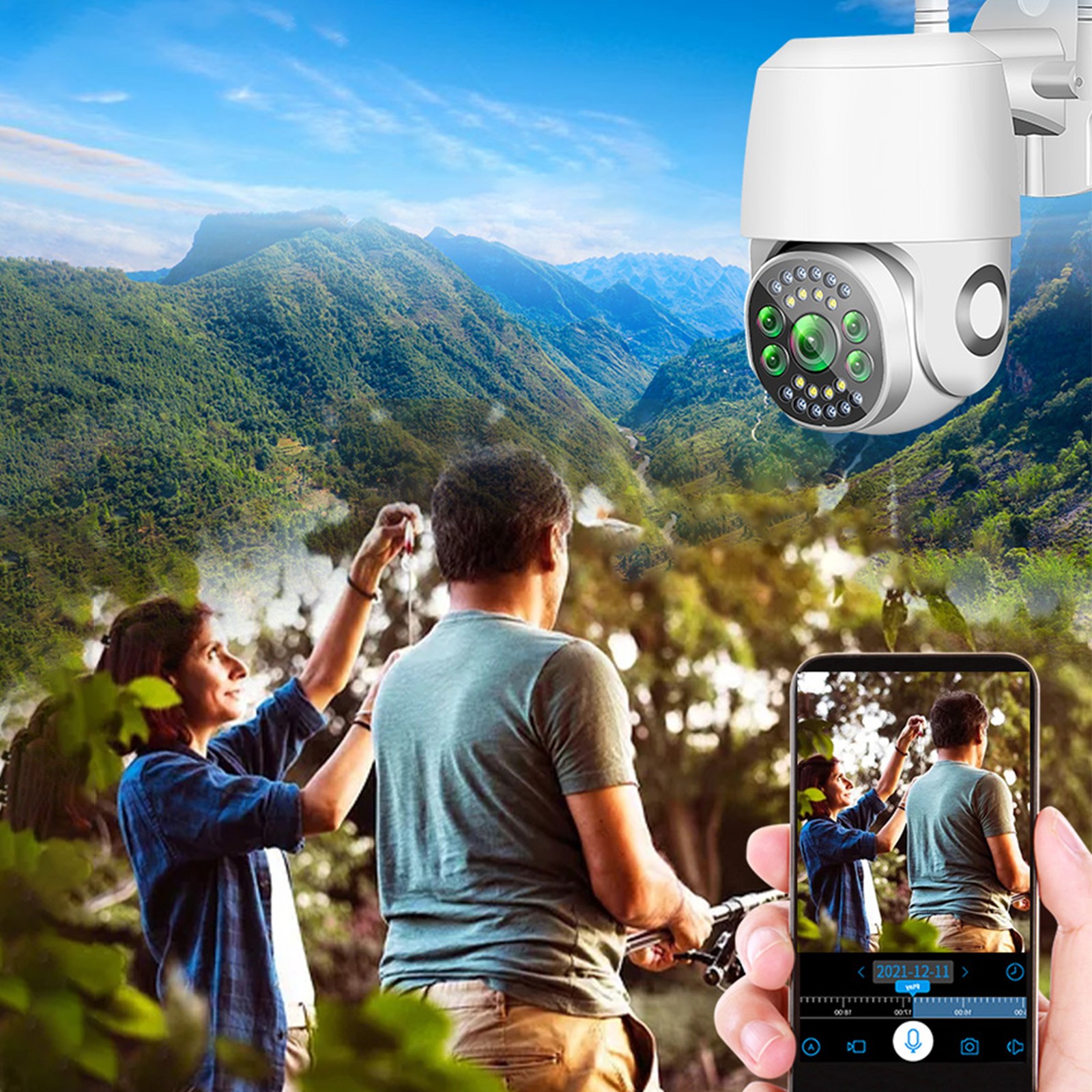 solacol Indoor Camera Wireless with Phone App Doodle Smart Camera