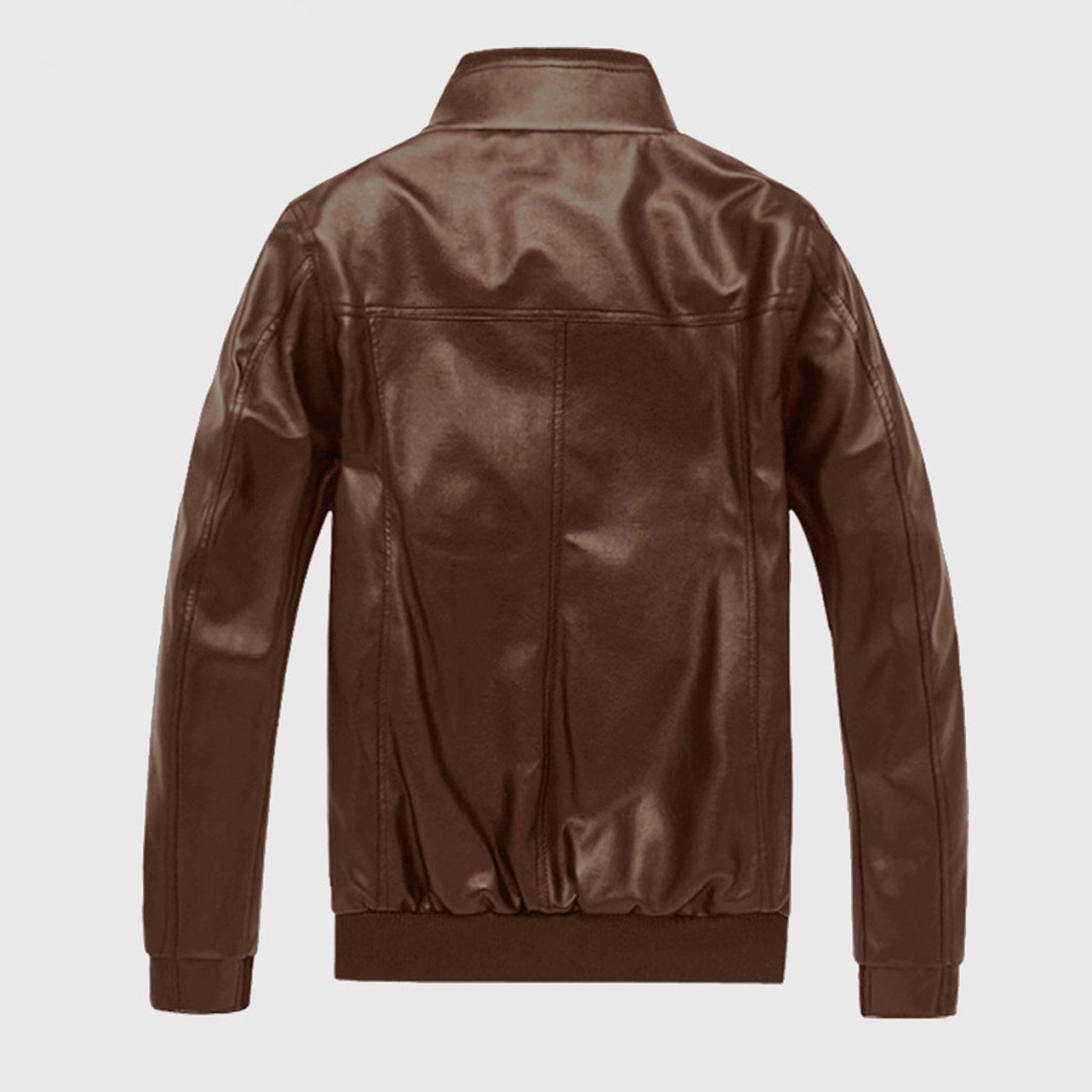 solacol Jackets for Men Mens Jackets Winter Mens Jacket Winter Mens Winter Leather Jacket Biker Motorcycle Zipper Long Sleeve Coat Top Blouses Mens Winter Coats Leather Jacket Men Motorcycle - image 1 of 5