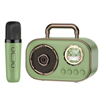 solacol Karaoke Machine Karaoke Microphone Mini Karaoke Machine Karaoke Machine for Adults Karaoke Space Module Bluetooth Audio Portable Outdoor Singing Mini Audio With Microphone
