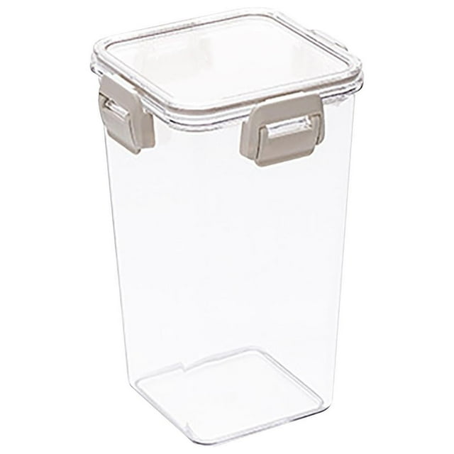 solacol Large Food Storage Containers with Lids Airtight Kitchen Storage Square Sealed Tank, Grain Storage Tank, Pet Plastic Food Grade Refrigerator, Fresh-Keeping Storage Box