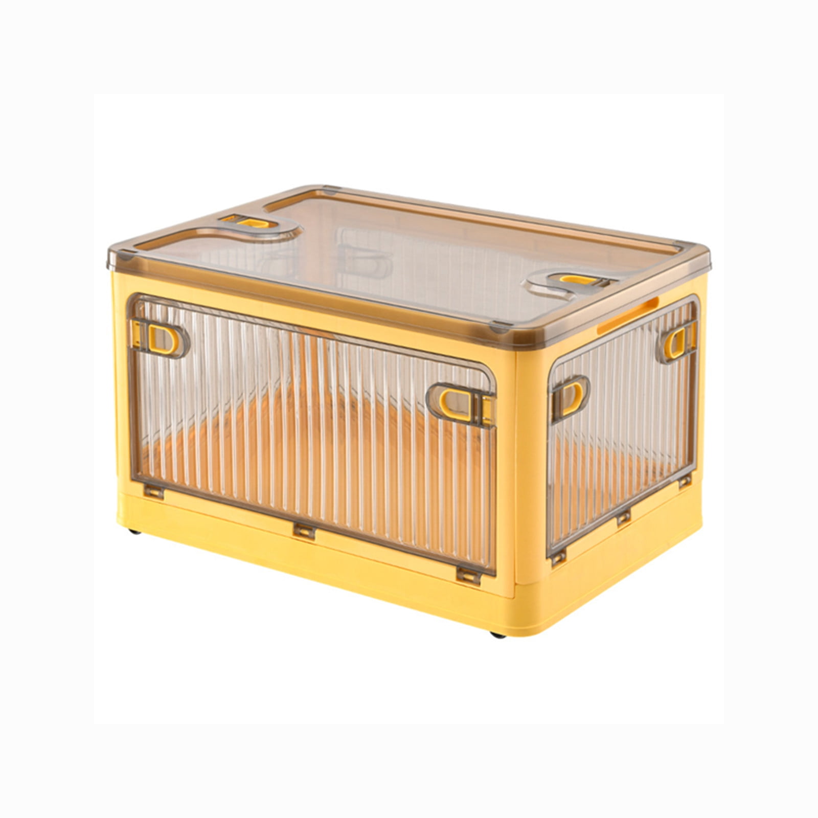 solacol Large Plastic Storage Bins with Lids Storage Bins with Lids Collapsible Storage Bins