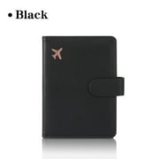 solacol Leather Passport Bag With Multiple Card Slots And Multi-functional Document Protector