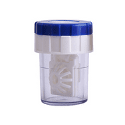 solacol Manually Contact Lens Washer Cleaner Contact Lens Case Portable Rotation Contact Lens Cleaning Container for Everyday Use