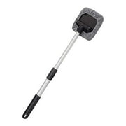 solacol Microfiber Car Window Cleaner with Handle Extendable Windshield Cleaning Tool, Strong Absorbent Car Window Cleaner with 2 Pcs Washable Pads , Multifunctional Use Windshield Cleaner Tool Kit