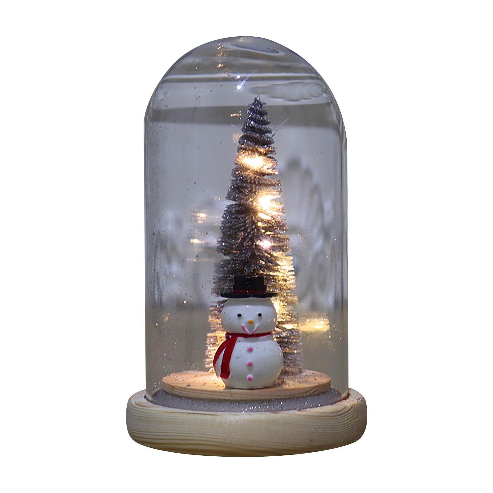 solacol Mini Christmas Tree with Lights and Ornaments Christmas Gift