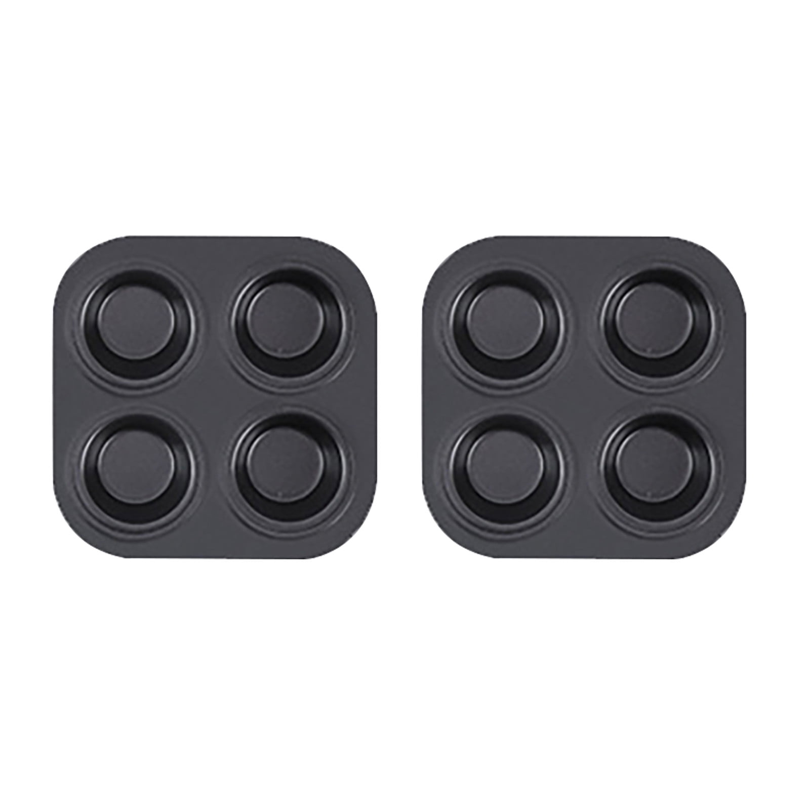 solacol Mini Pie Pans for Baking 4 Hole Muffin Pan Baking Utensils Nonstick Cupcake Baking Pan