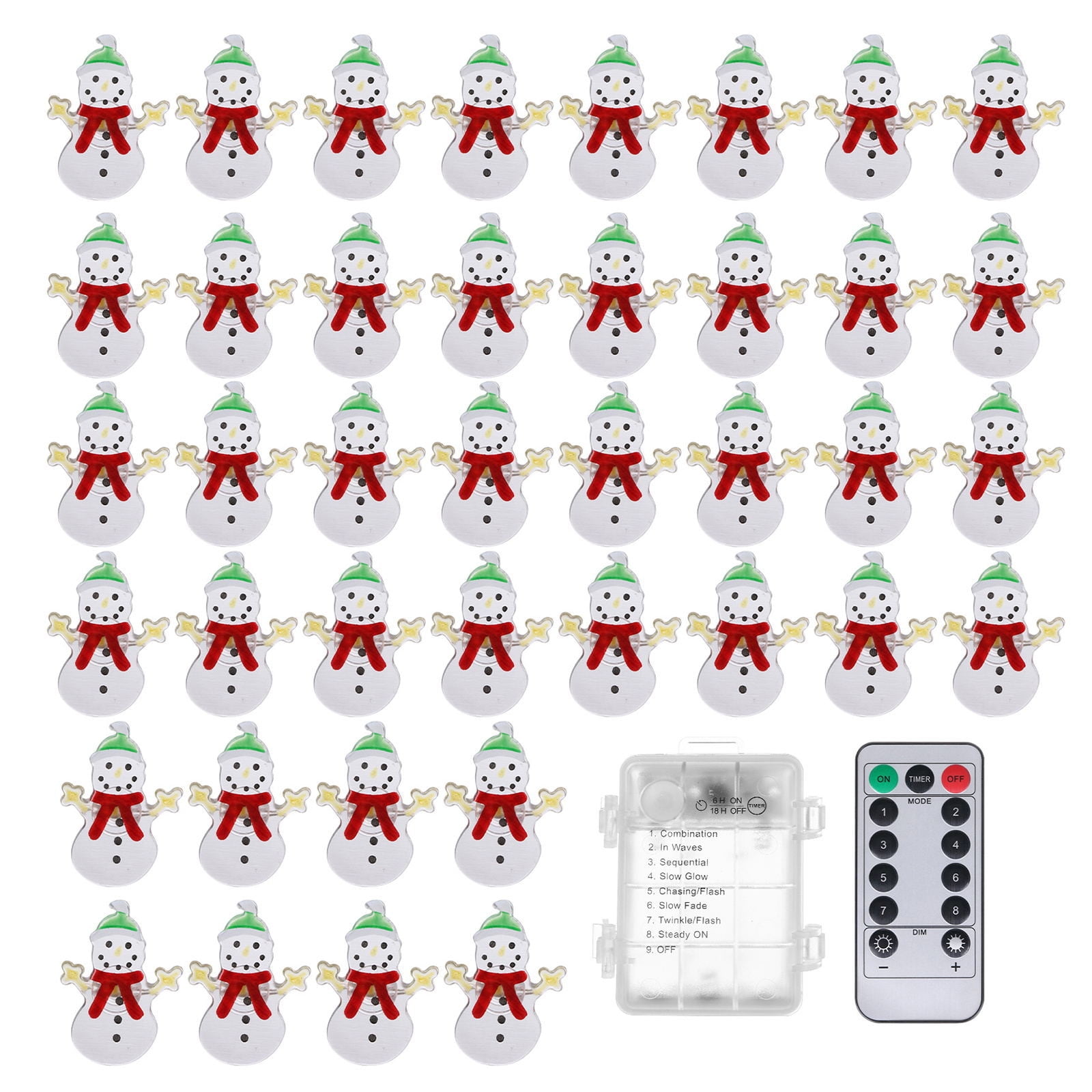 solacol Outdoor Battery Operated Christmas Lights with Timer Christmas