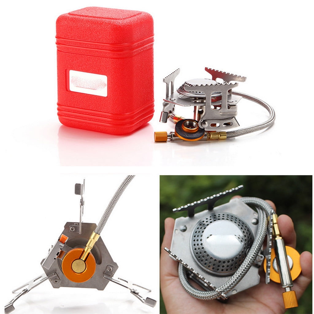 solacol Portable Gas Burner Split Stove Butane Gas Head Outdoor Camping Picnic Adaptor