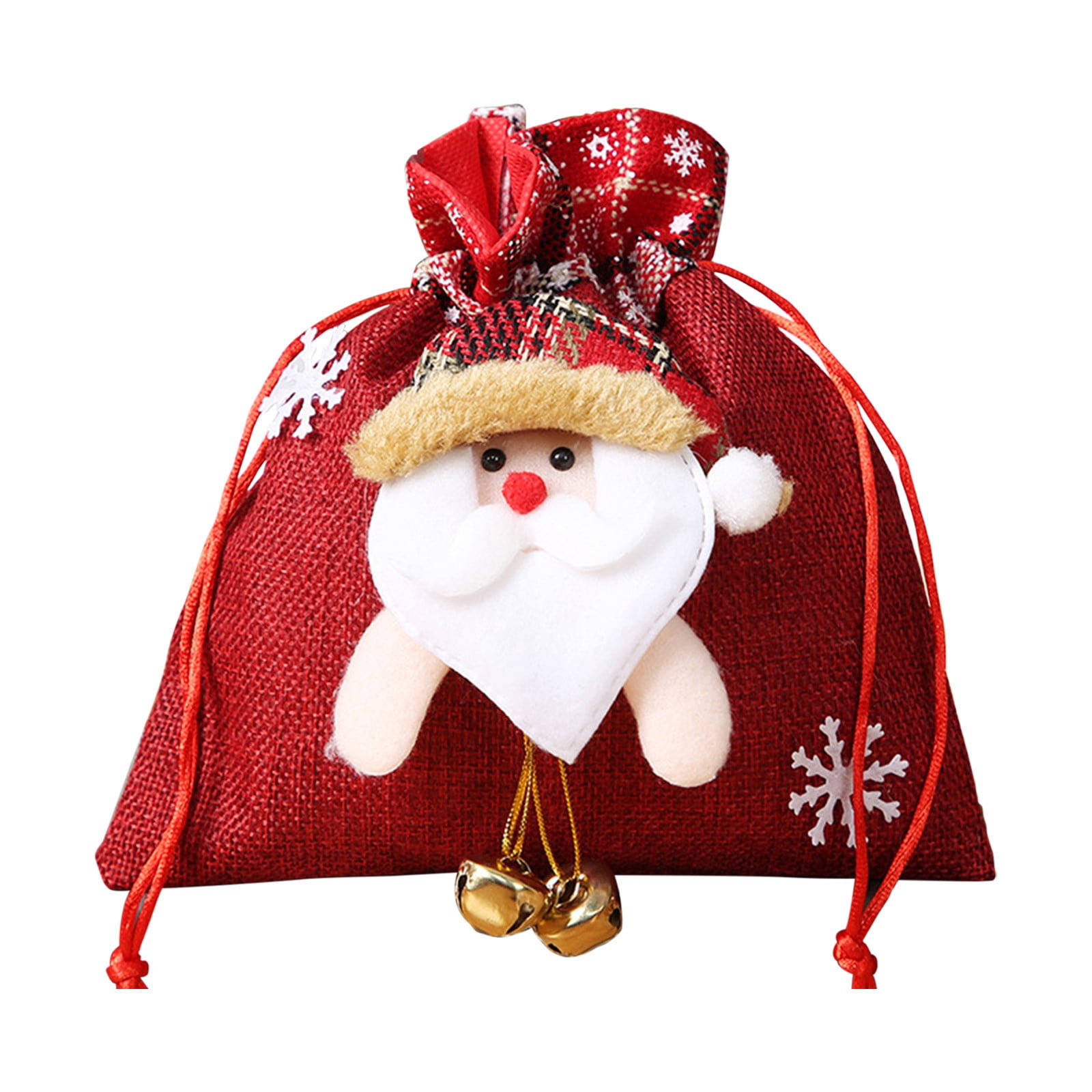 solacol Small Christmas Bags for Gifts Christmas Gift Bag Christmas Eve ...