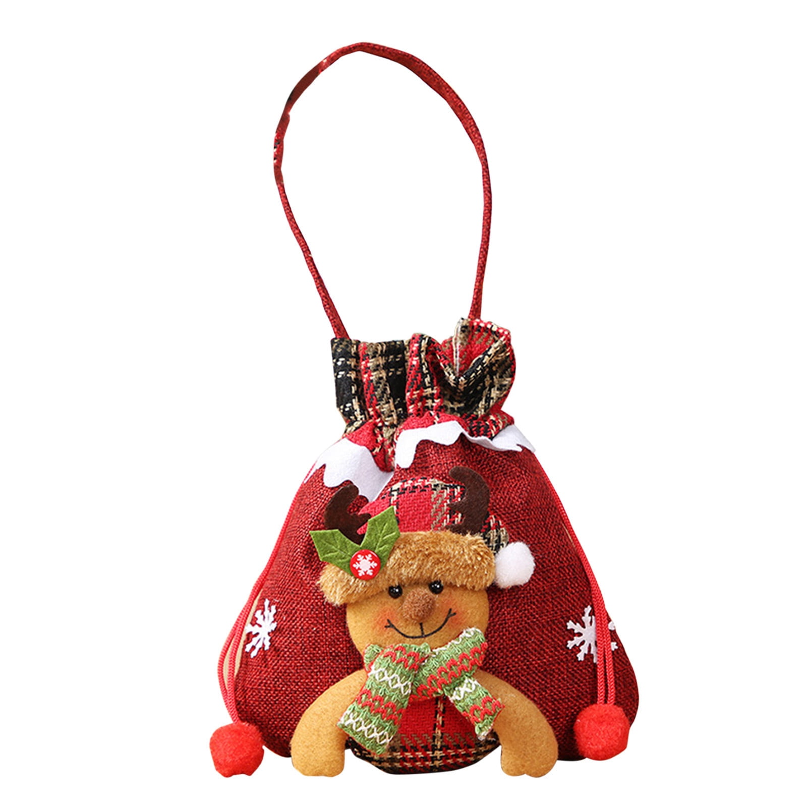 solacol Small Christmas Bags for Gifts Christmas Gift Bag Christmas Eve