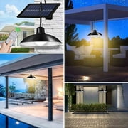 solacol Solar Lights Outdoor Garden Hanging Solar Powered Outdoor Courtyard Projection Lamp, Household Lighting Hanging Lamp, Indoor and Outdoor Garden Pavilion Hanging Lamp
