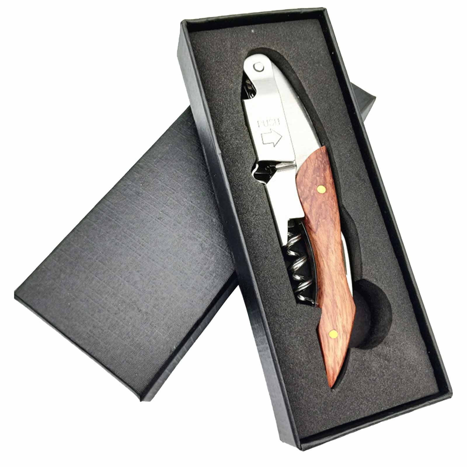 solacol Stainless Steel Bottle Opener Log Handle Bottle Opener