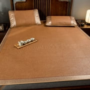 solacol Summer Sleeping Mat, Foldable Rattan Summer Sleeping Mat, Cool Mat for Cooler Bed in Home School Dormitories. (1.8X2M)