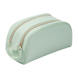 Women Portable Nylon Zippered Makeup Cosmetic Bag Amaranth Pink Walmart