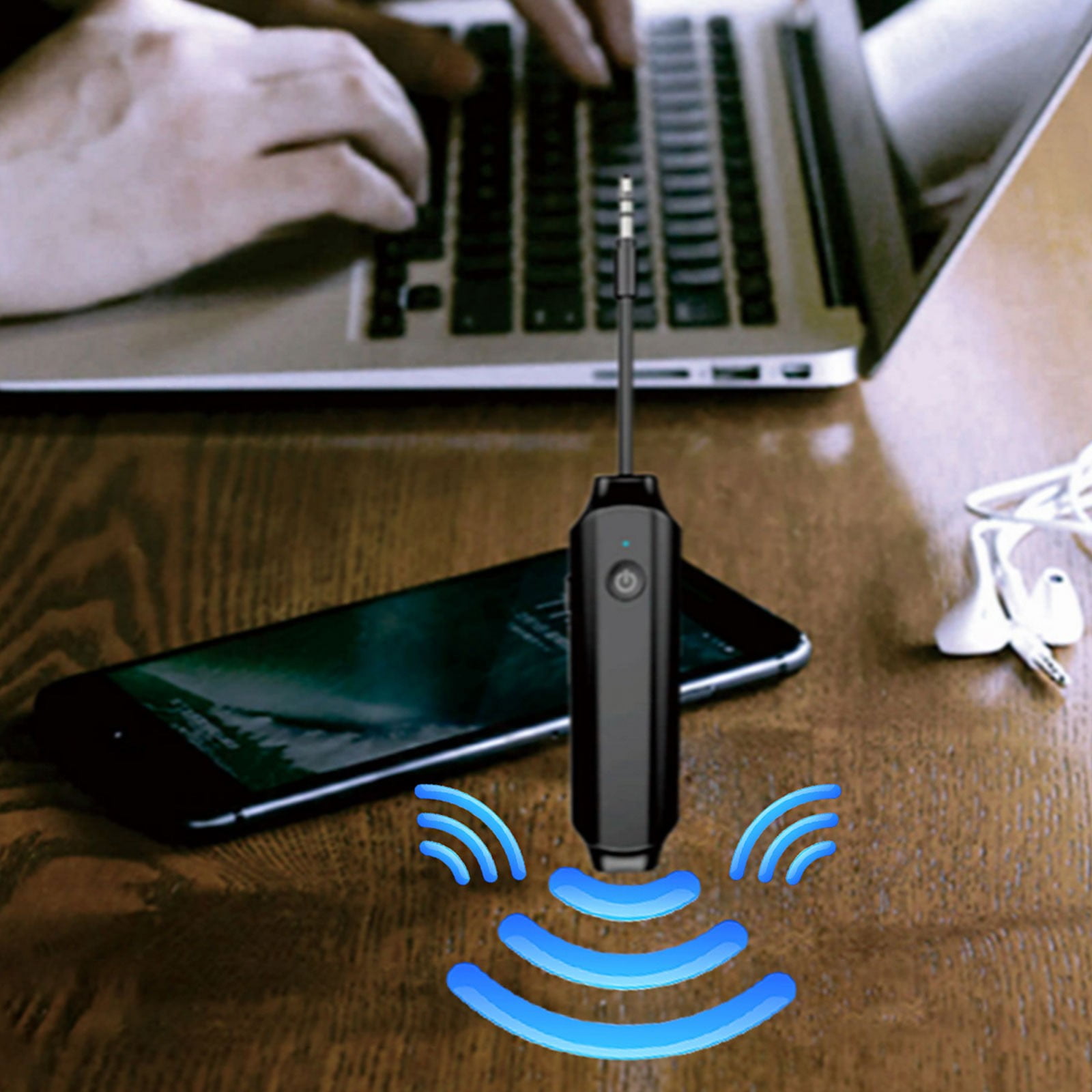 solacol Tv Bluetooth Audio Transmitter Bluetooth Receiver Transmitter Audio Transceiver 2In1