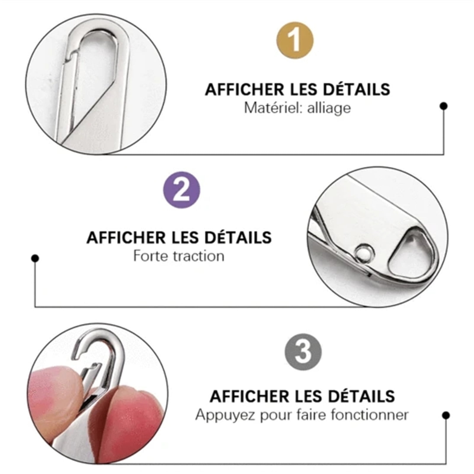 solacol Universal Detachable Zipper School Bag Zipper Travel Case