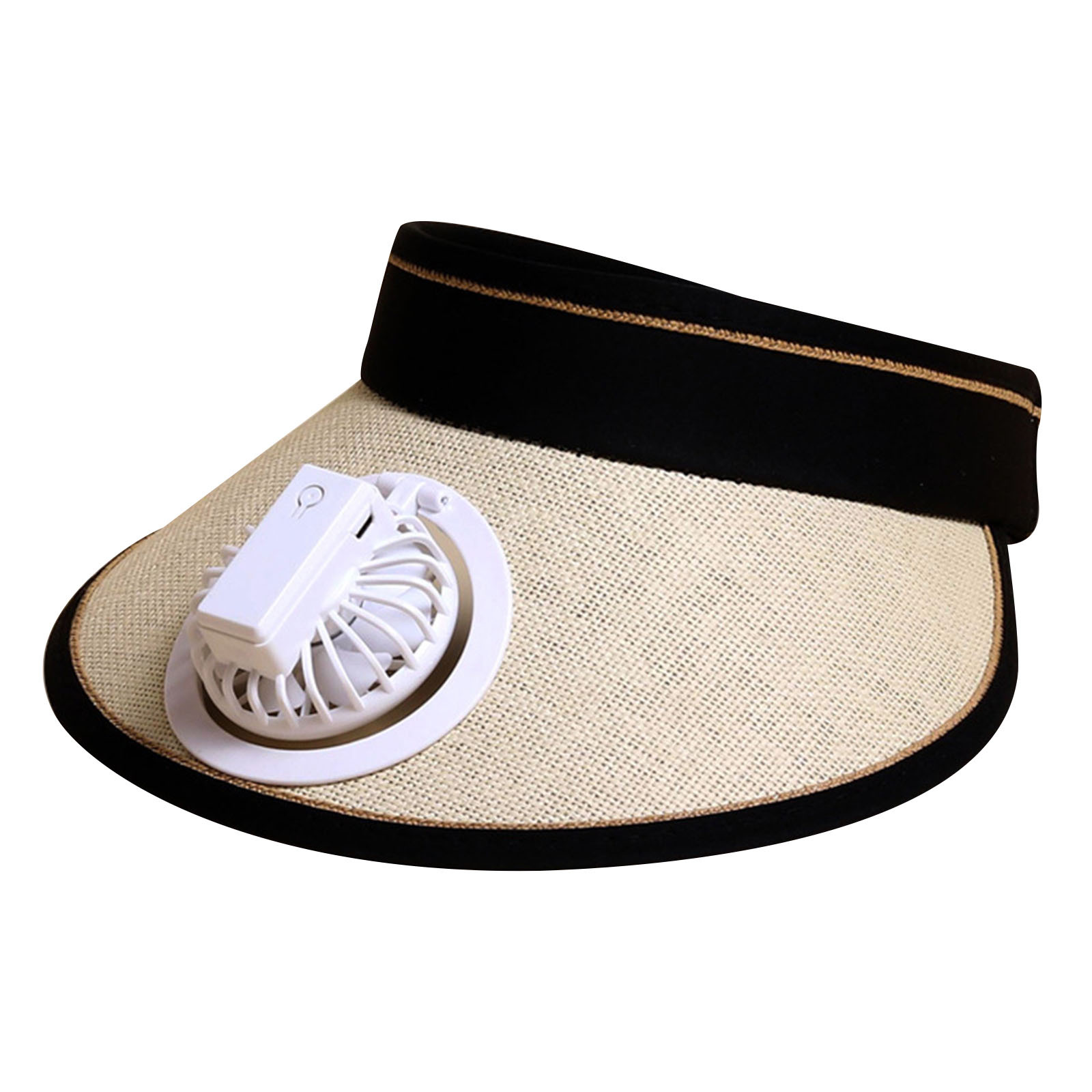 solacol Usb Fans Portable Rechargeable Summer Sun Visor Hat Usb