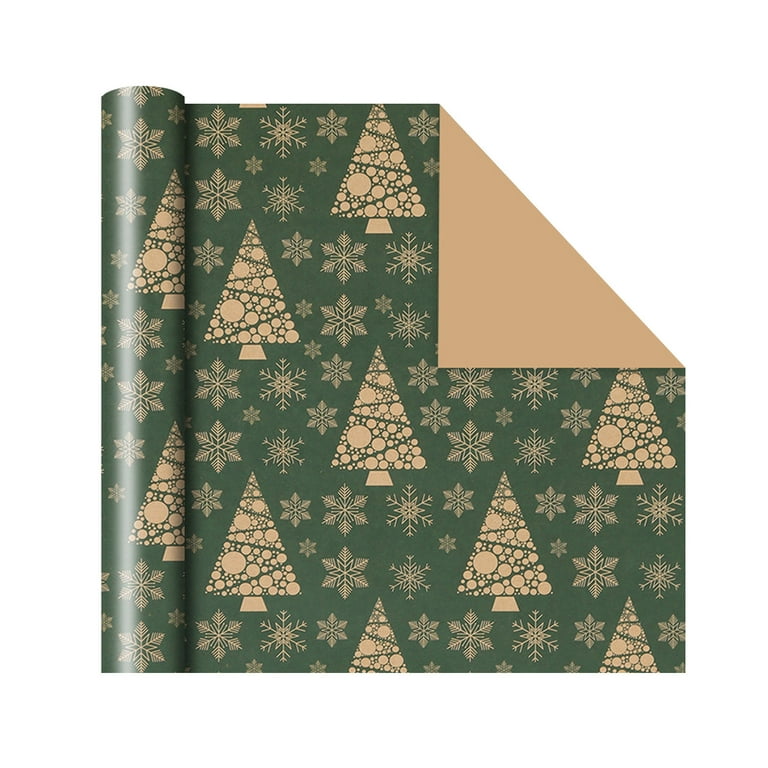 solacol Vintage Christmas Wrapping Paper Christmas Gift Paper Gift